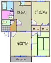 アップル壱番館の間取り画像