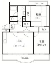 パレス和合の間取り画像