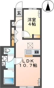 サンライズKの間取り画像