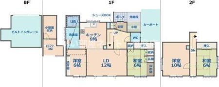 西の里東2丁目戸建の間取り画像