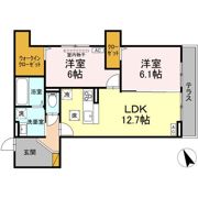 D's LIEN (ディ-ズリアン) Aの間取り画像