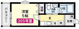 メリディアン杉田の間取り画像