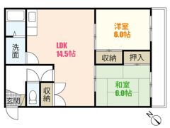 コーポ中仙道の間取り画像