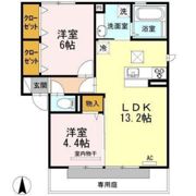 Rioくるま Ⅱの間取り画像