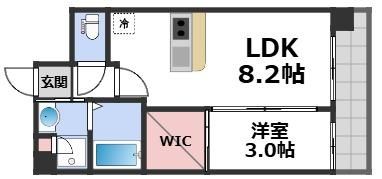 Luxe新大阪Ⅵの間取り画像