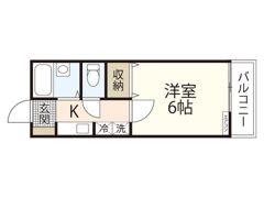 若草コーポ山縣の間取り画像