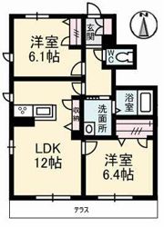 コンブリオ B棟の間取り画像
