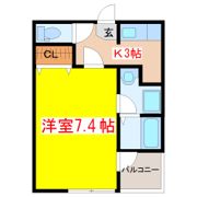 エミリア川内08の間取り画像