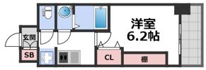 プレリス北巽駅前ラバルスの間取り画像