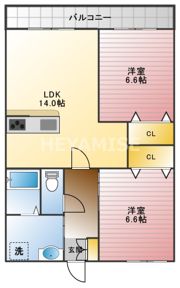 カルディアひかりの間取り画像