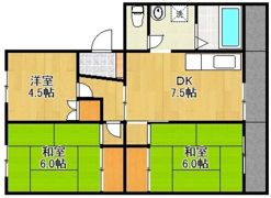 マンション若松の間取り画像