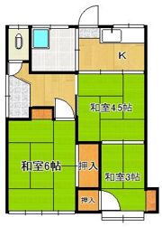 中尾二丁目長屋の間取り画像