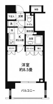 ライオンズシティ白金高輪の間取り画像