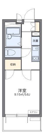 レオパレスナニワシティーの間取り画像