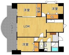 アーティックス千防 401号室の間取り画像