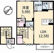 Dear Court新涯の間取り画像