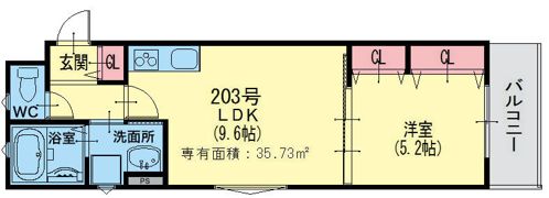 ラモーナ諸口の間取り画像
