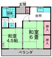 富士ハイツの間取り画像