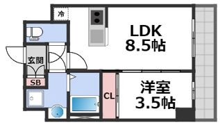グランパシフィック東今里innovation(イノベーション)の間取り画像