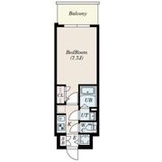 S-RESIDENCE難波大国町dominaの間取り画像