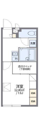 レオパレス浜龍3の間取り画像