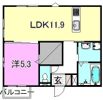 カーサ山越の間取り画像