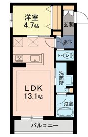 ユイロ中津の間取り画像