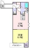 Yuu黒砂の間取り画像