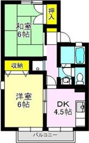 ウェルフィールドAの間取り画像
