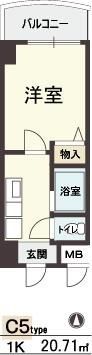HOPE CITY天神橋の間取り画像