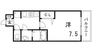 プレサンスTHE神戸の間取り画像
