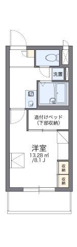 レオパレスヴィルヌーブ川崎Bの間取り画像