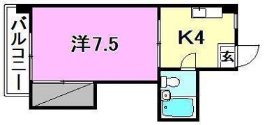 メゾンマルニの間取り画像