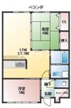 阿久根市波留 2LDKの間取り画像