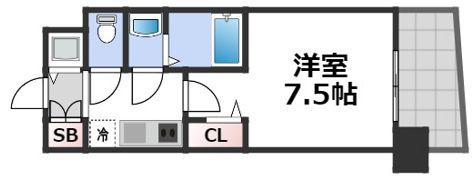 セレニテ日本橋プリエの間取り画像