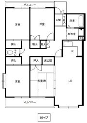 ヴィラ花屋敷の間取り画像