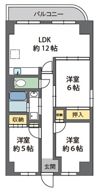 アソシアード高槻の間取り画像