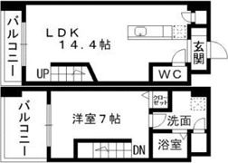 リバージュ県庁通りの間取り画像