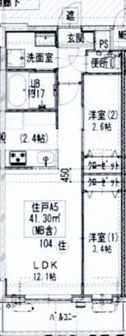 GENOVIA梅島の間取り画像