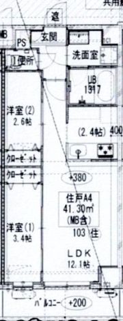 GENOVIA梅島の間取り画像