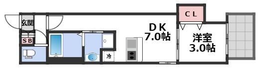 ハーモニーテラス杭全Ⅱの間取り画像