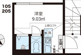 QUQURI北新宿の間取り画像