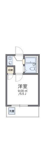 レオパレスホワイトアイランドの間取り画像