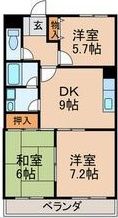 パティオ杁ヶ池の間取り画像