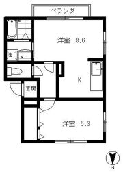 パステルコートの間取り画像