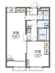 レオパレスカメリアⅡの間取り画像