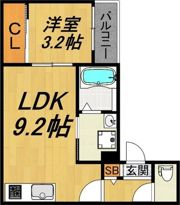 LECOCON守山Ⅲの間取り画像