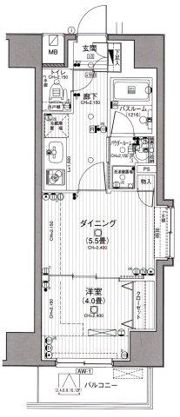 日神デュオステージ浅草の間取り画像