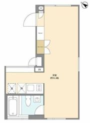 新品家具付きマンション神宮前1（KaGood東京）の間取り画像