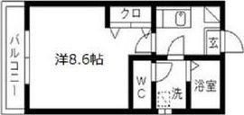 クレフラスト天神町の間取り画像